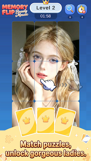 Memory Flip: Beauty Mosaic Screenshot 0