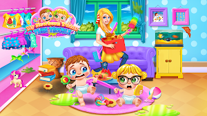 My Newborn Baby Twins - Newborn Baby Care Games Screenshot 0