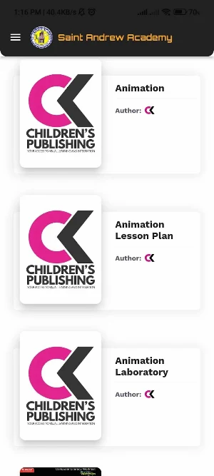ICT-eBook SAA(St. Andrew) Screenshot 2
