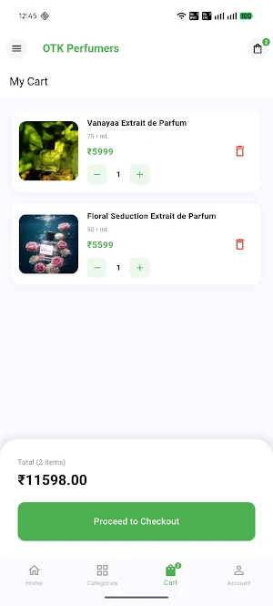 OTK Perfumers Screenshot 2