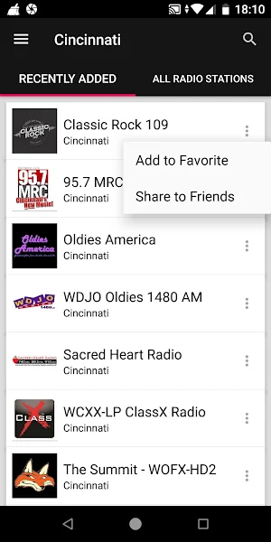 Cincinnati Radio Stations - Ohio, USA Screenshot 1