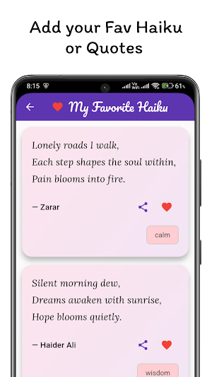 Mood Haiku Screenshot 2