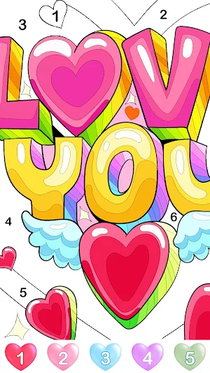 Graffiti Quote Color by number Screenshot 0