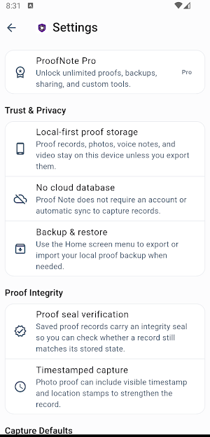Proof Note: Incident Records Screenshot 3