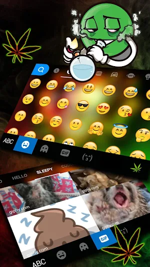 Smoke Skull Keyboard Theme Screenshot 3
