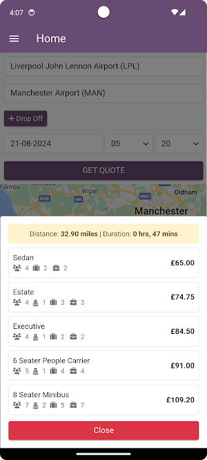 Liverpool Airport Trips Screenshot 1