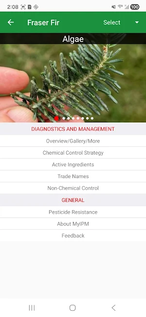 MyIPM for Southern Fraser Fir Screenshot 1