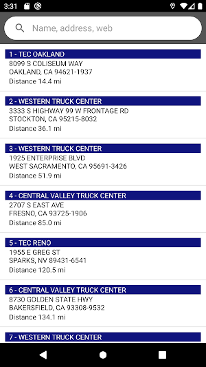 Mack Trucks Dealer Locator Screenshot 2