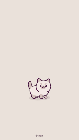 카카오톡 테마 - 회색 샴 고양이 Screenshot 0