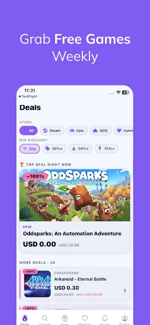 Game Deals Tracker Screenshot 0
