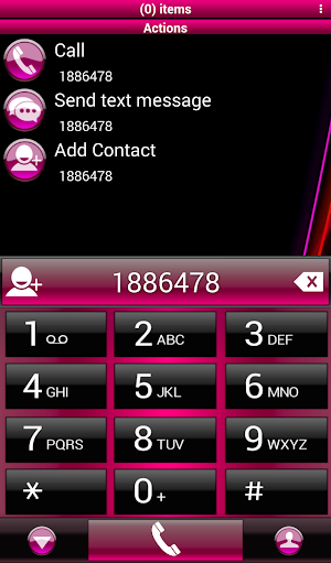 Theme Aero Pink RocketDial Screenshot 0