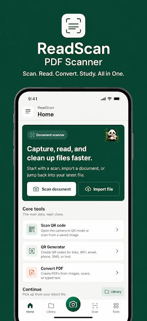 ReadScan PDF & QR Scanner Screenshot 1