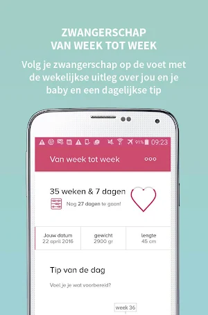 Zwangerschap & baby app Screenshot 0