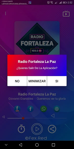 Radio Fortaleza La Paz Screenshot 2