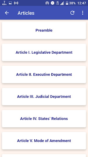 U.S. Constitution Screenshot 3