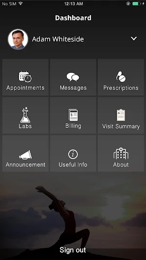 SCCIM PHR Screenshot 0