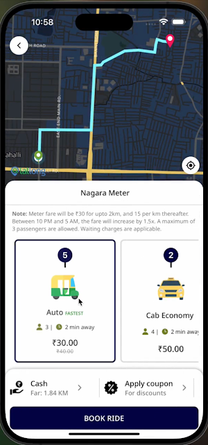 Nagara: Meter Auto & Taxi Screenshot 1