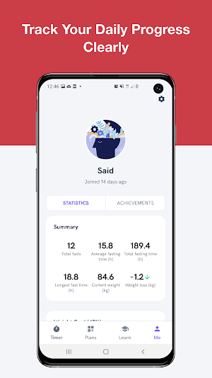 Fasted - Intermittent Fasting App Screenshot 1