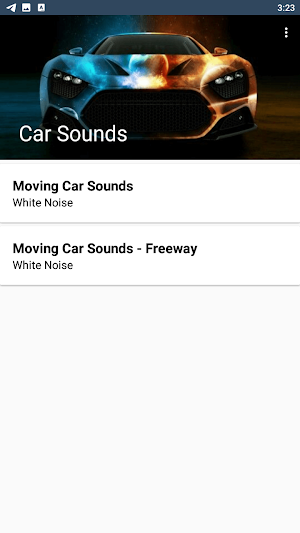 White Noise Car Sounds Screenshot 0