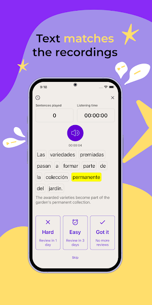 Improve Spanish listening Screenshot 3