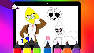 Ms Lemons Scary Coloring Game Screenshot 1