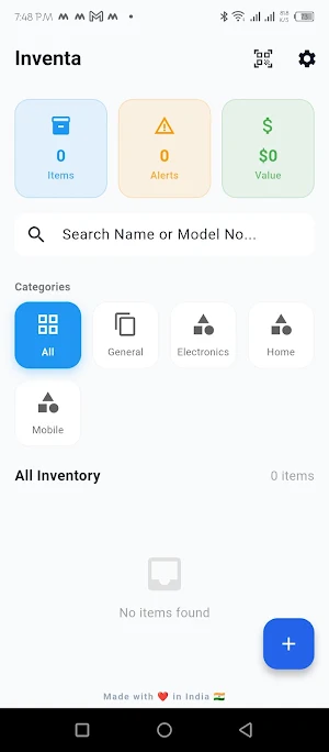 Inventa - An inventory manager Screenshot 0