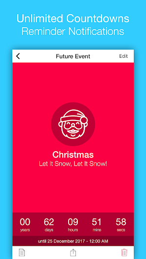 Event Countdown Lite - Countdown Timer & Reminder Screenshot 1