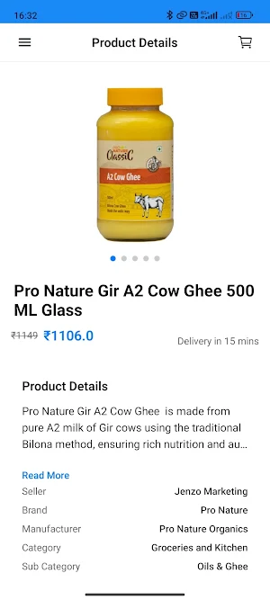 ZetaHub:10 min Organic Grocery Screenshot 1