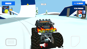 Baby Monster Truck Ice Racing Screenshot 2