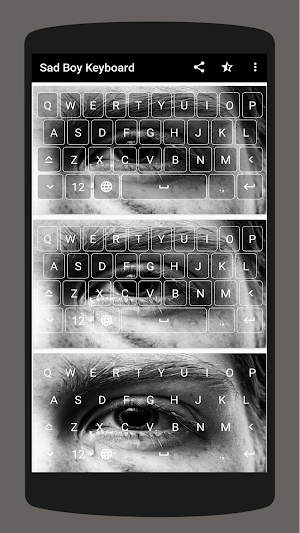 Sad Boy Keyboard Theme Screenshot 2