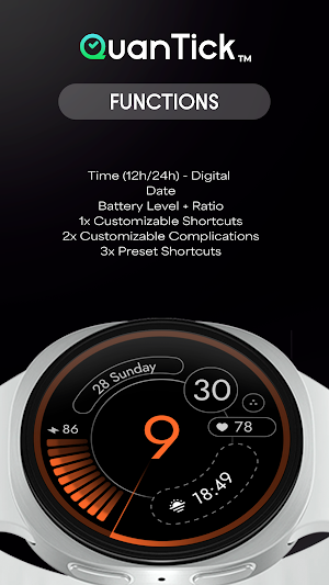 QuanTick 06 - Digital Watch Screenshot 2