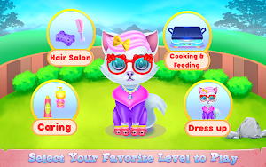 Cute Kitty Caring and Dressup Screenshot 3