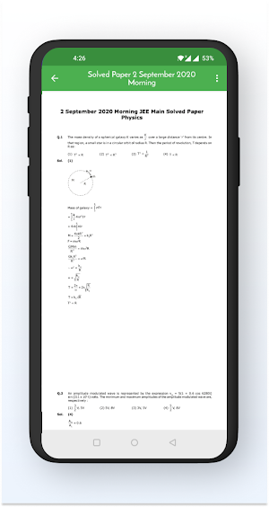 19 Years JEE Main Solved Papers Screenshot 3