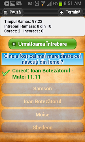Intrebari Biblice Trivia Quiz Screenshot 3