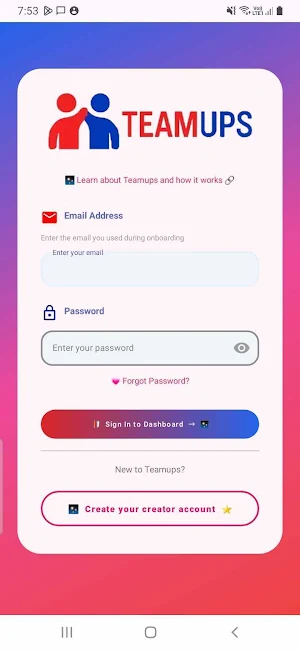 TeamUps Screenshot 0