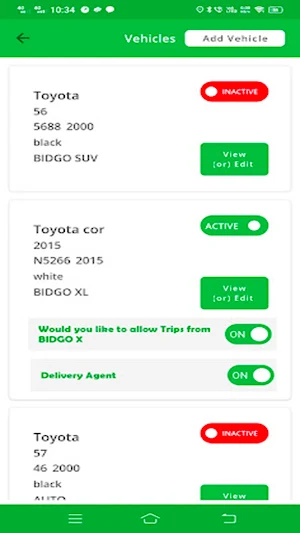 CARIBE - BID GO DRIVER Screenshot 2
