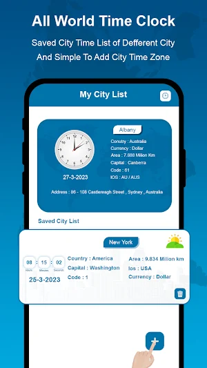 World Time Clock And Weather Screenshot 1