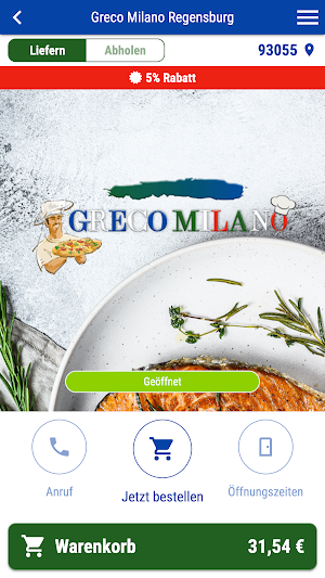 Greco Milano Regensburg Screenshot 0