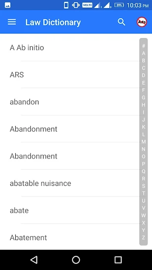 Law Dictionary Screenshot 1