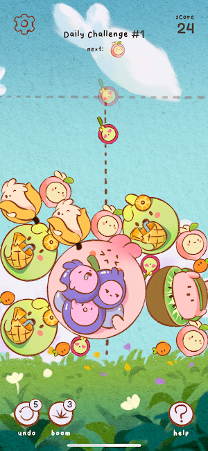 Pop Pop Bunny! Merge Game Screenshot 2