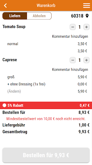Indian Restaurant Frankfurt Screenshot 1