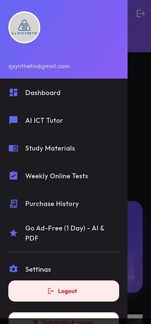 QuickICT - A/L ICT & AI Tutor Screenshot 1