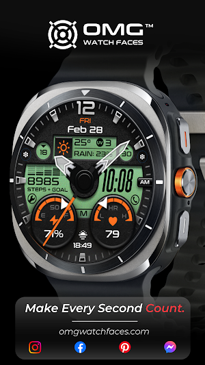 OMG 343 Hybrid Retro Watch Screenshot 3