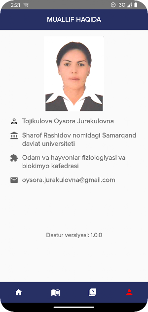 Odam anatomiyasi va fiziolog Screenshot 3