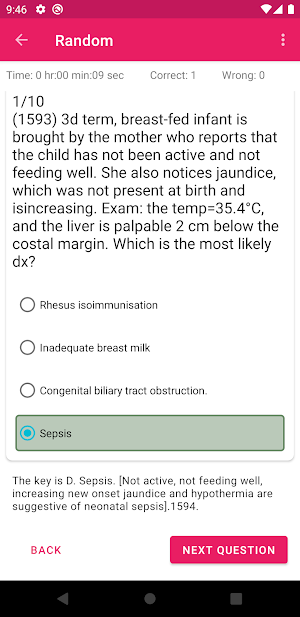Plaboscope - PLAB 1 1700 quiz Screenshot 3