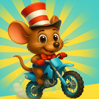 Moto Mouse Stunts:(Rat in hat)