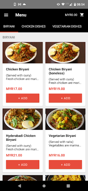 Wow Biryani Screenshot 1