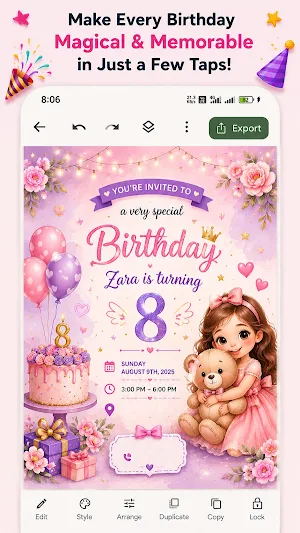 Birthday Invitation Templates Screenshot 3