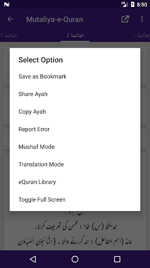 Mutaliya-e-Quran - Word by Word Tarjuma & Tafseer Screenshot 2