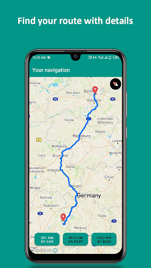 Route planer, gps, map Screenshot 0